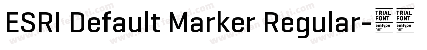ESRI Default Marker Regular字体转换